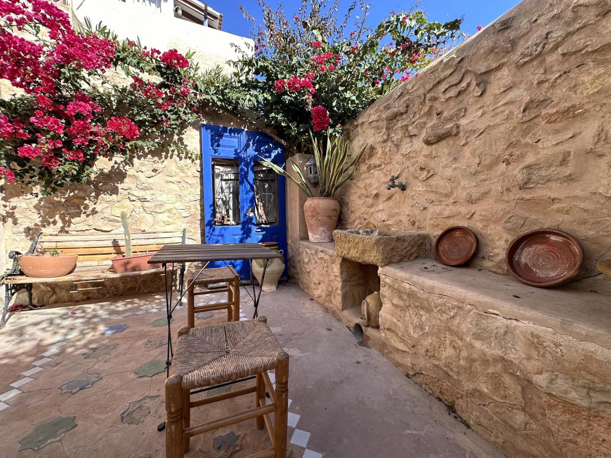 Casa Con Vistas Al Mar Y Patio De Buganvillas Aigues Exterior foto