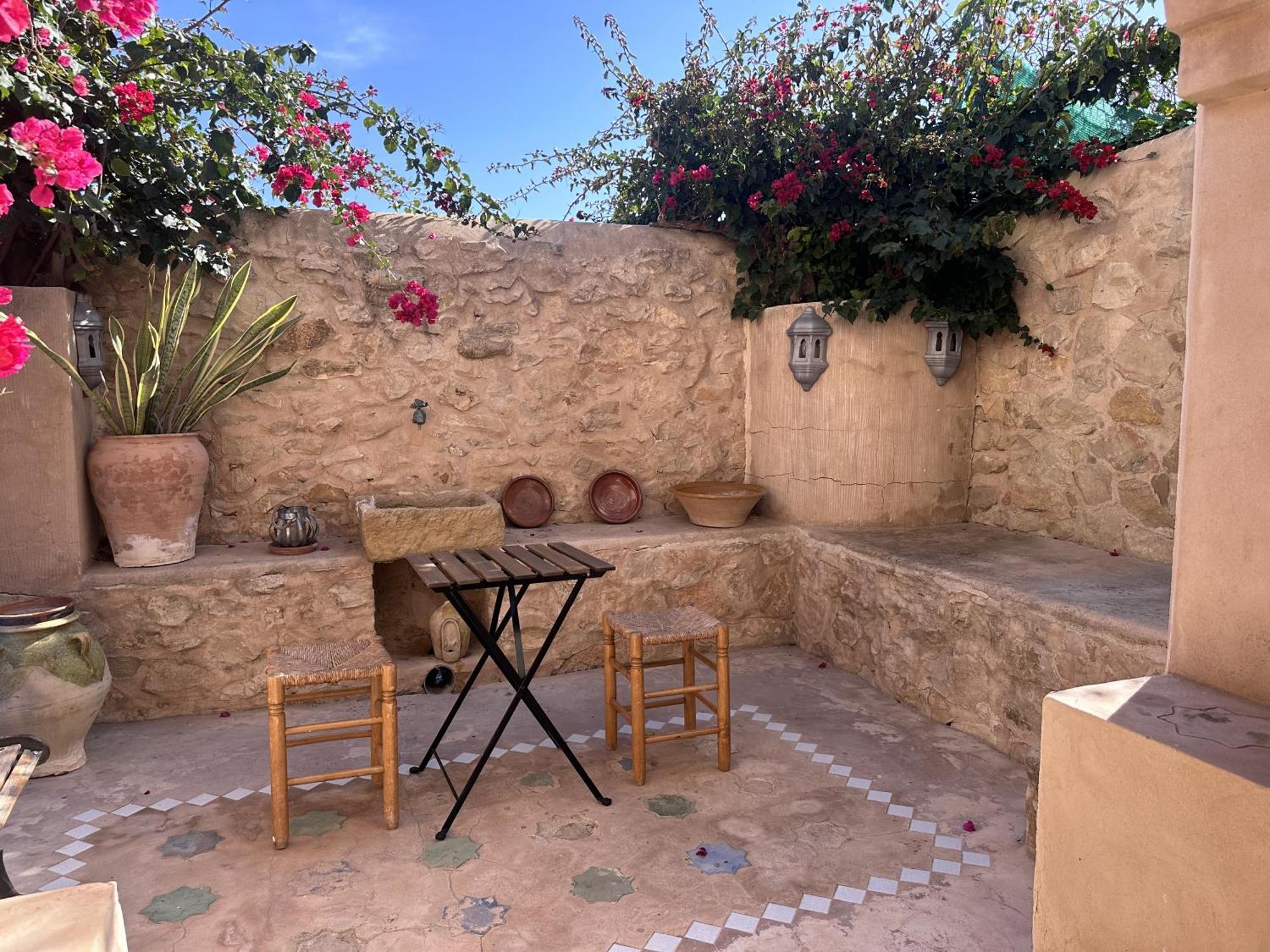 Casa Con Vistas Al Mar Y Patio De Buganvillas Aigues Exterior foto